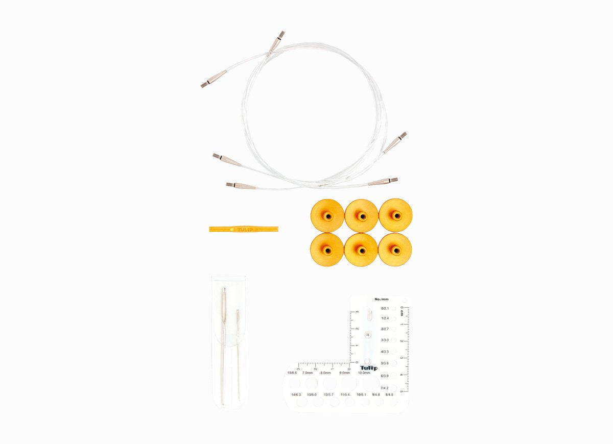 CarryC Interchangeable Bamboo Knitting Needle Set