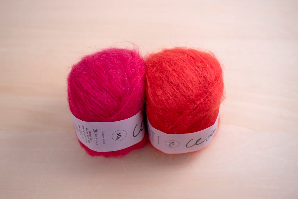 Mohair Round Hem Pullover Yarn Set