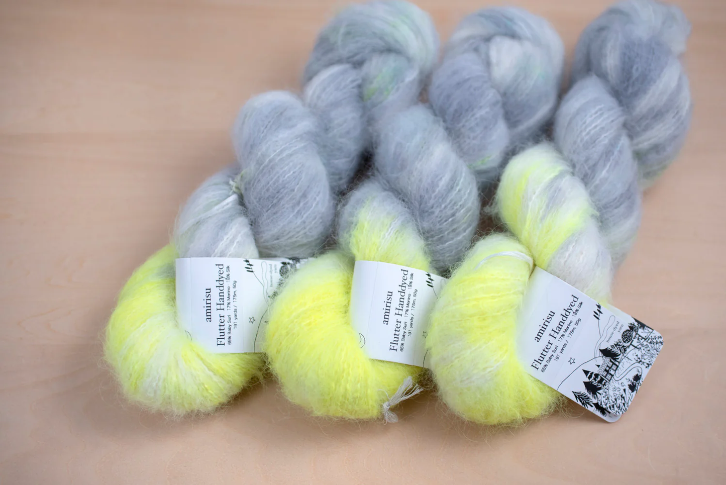 Flutter Hand-Dyed (Kurumi)