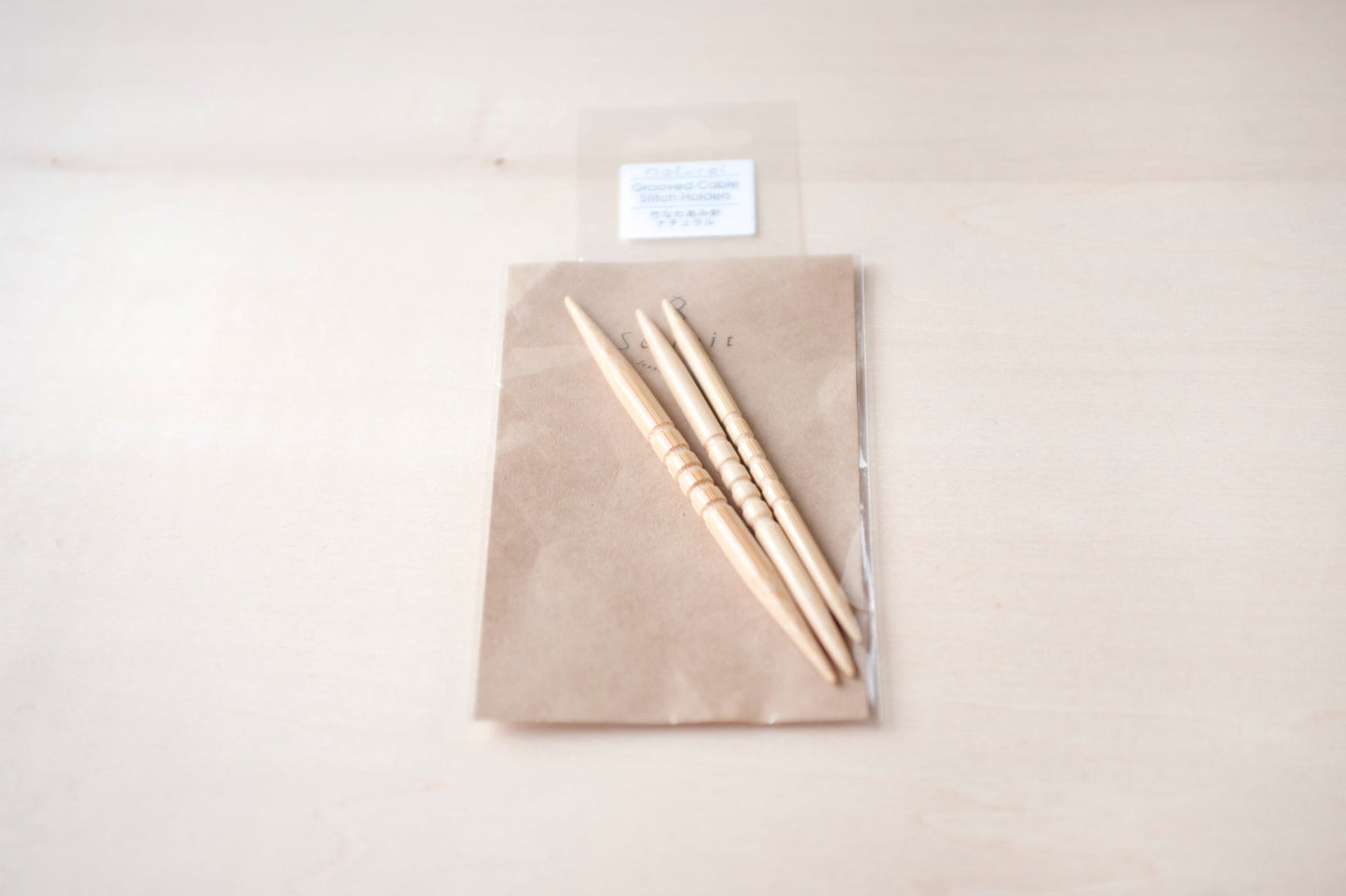 Seeknit Shirotake Grooved Cable Needle Set