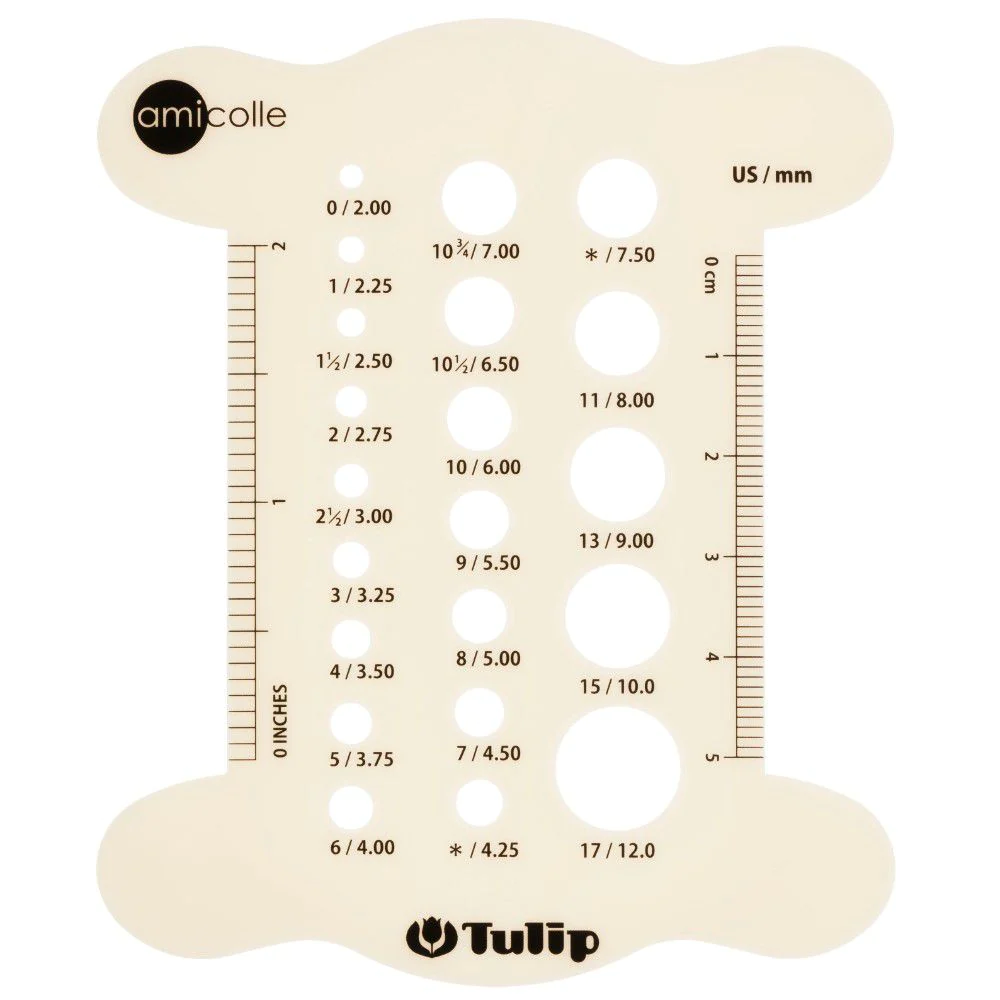 Knitting Needle Gauge