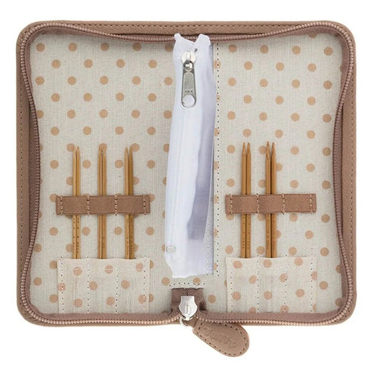 CarryC Fine Gauge Interchangeable Bamboo Knitting Needle Set