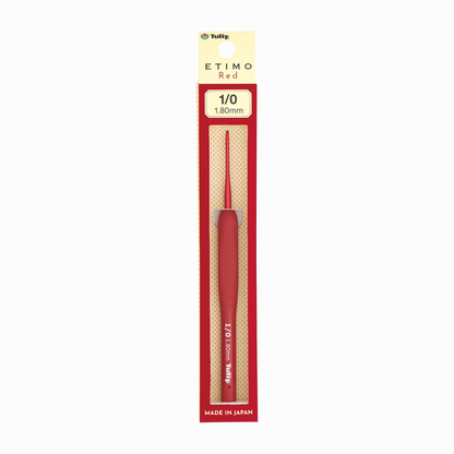 ETIMO Red Crochet Hook with Cushion Grip