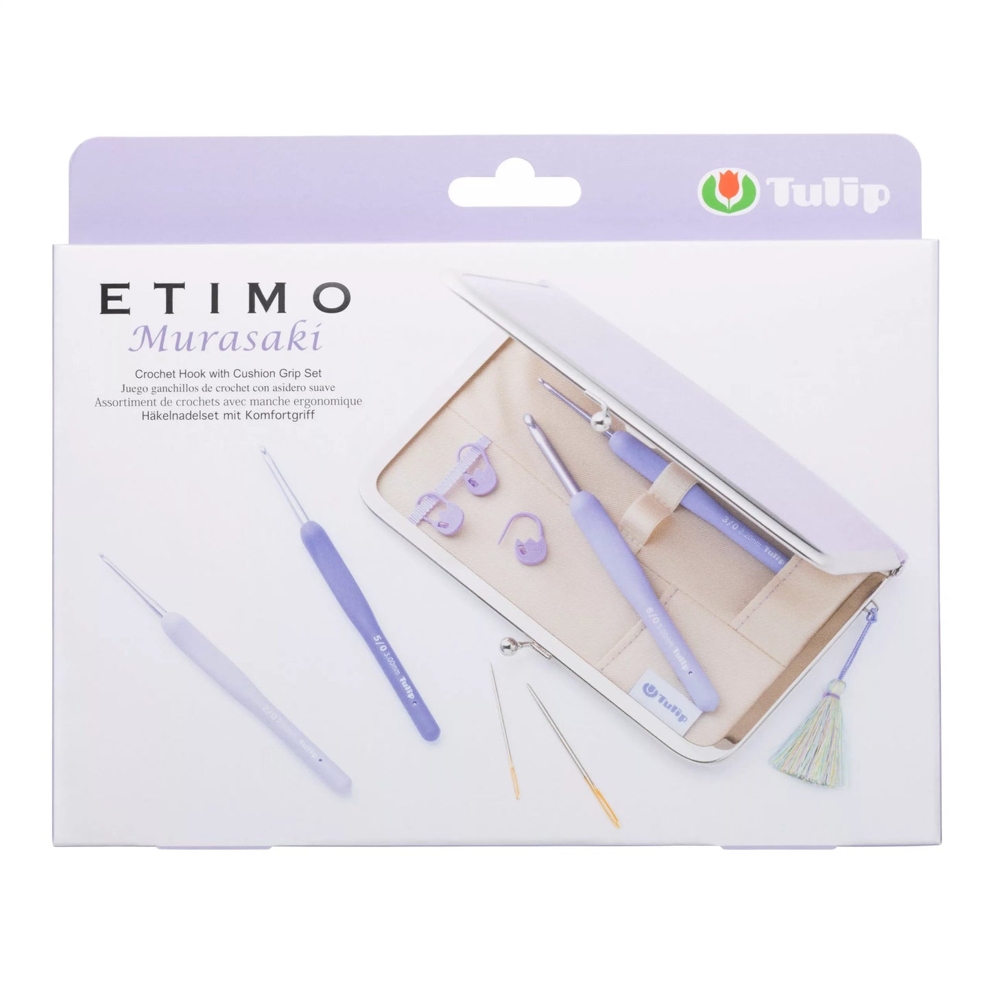ETIMO Murasaki Crochet Hook with Cushion Grip Set