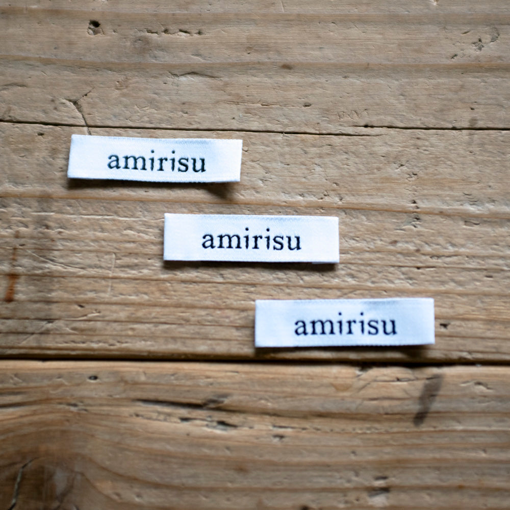 amirisu Woven Label - New amirisu Logo -