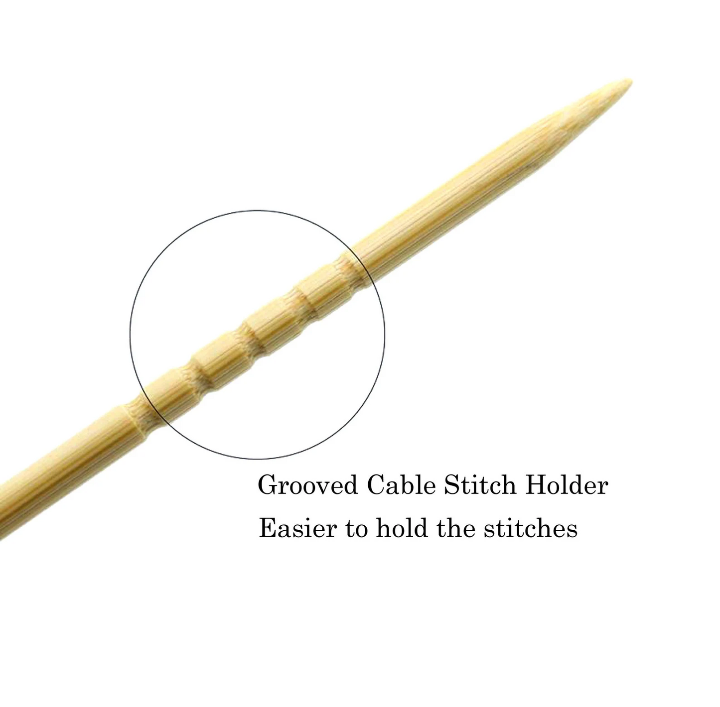 Seeknit Shirotake Grooved Cable Needle Set