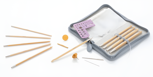 CarryT Interchangeable Bamboo Tunisian Hook Set