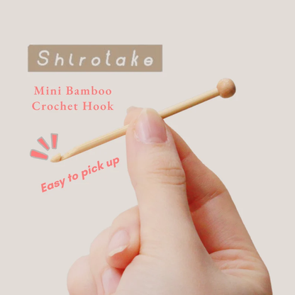 Seeknit Shirotake Mini Bamboo Crochet Hook