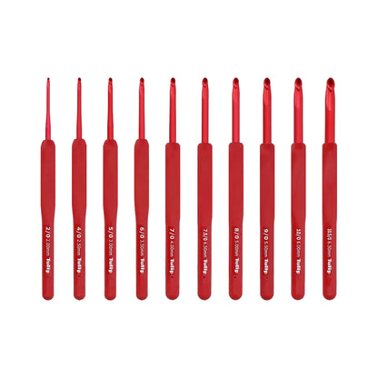 ETIMO Red Crochet Hook with Cushion Grip