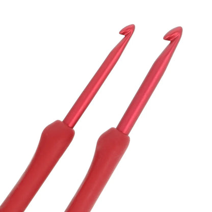 ETIMO Red Crochet Hook with Cushion Grip