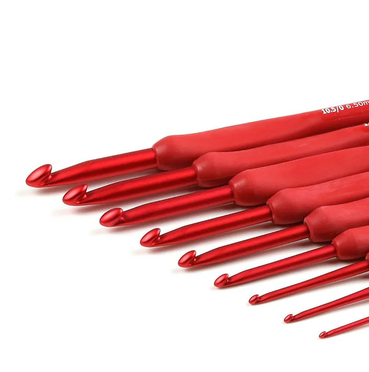 ETIMO Red Crochet Hook with Cushion Grip