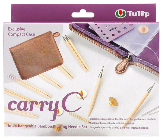 CarryC Interchangeable Bamboo Knitting Needle Set
